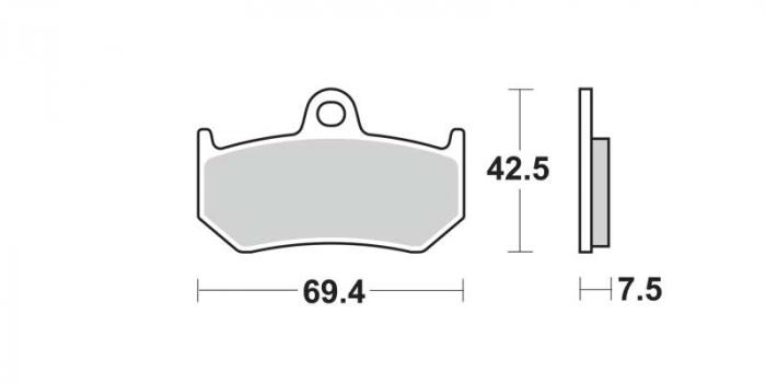 Plaquettes de frein - Métal fritté (dbgh-298 / dbgh298)