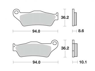 Remblokken - Sintered (dbgh-323 / dbgh323)