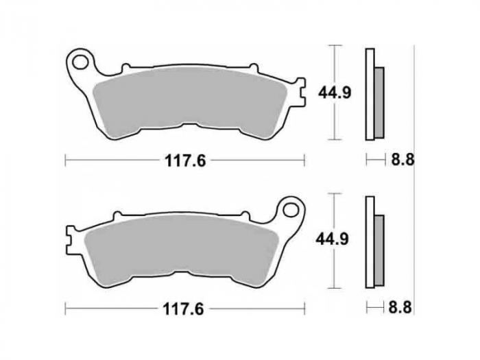 Brake pads - Scooter sintered (dbgh-340-sc / dbgh340sc)