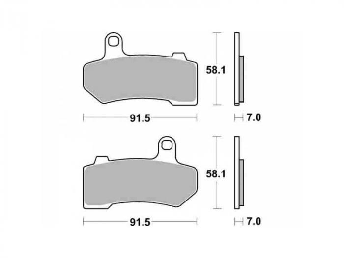 Plaquettes de frein - Métal fritté (dbgh-353 / dbgh353)