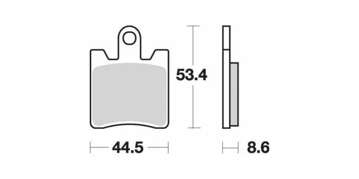 Plaquettes de frein - Métal fritté (dbgh-366 / dbgh366)