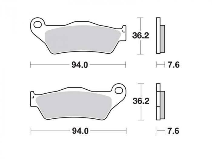 Plaquettes de frein - Métal fritté (dbgh-382 / dbgh382)