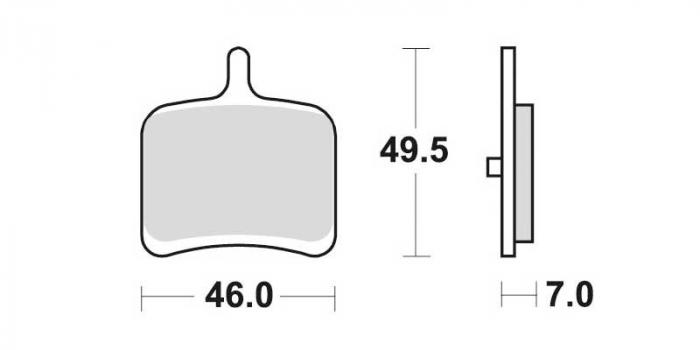 Plaquettes de frein - Métal fritté (dbgh-401 / dbgh401)