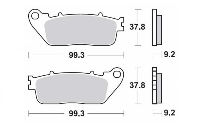 Plaquettes de frein - Métal fritté (dbgh-421 / dbgh421)
