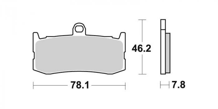 Plaquettes de frein - Métal fritté (dbgh-424 / dbgh424)