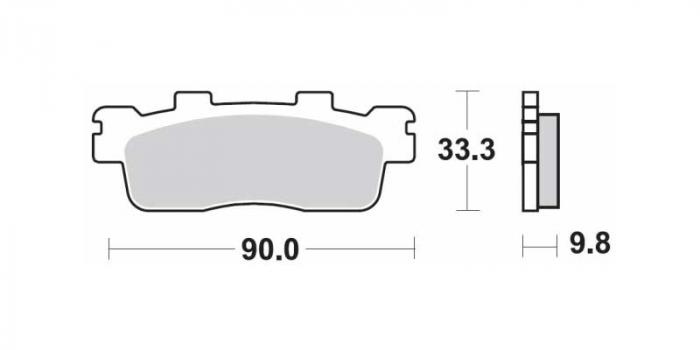Brake pads - Scooter sintered (dbgh-430-sc / dbgh430sc)