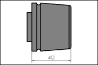 Valblok 40 > boring: 10mm - New - diam. 50 X 45 / 10mm