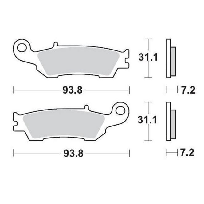 Plaquettes de frein SinterPRO - alliage Racing