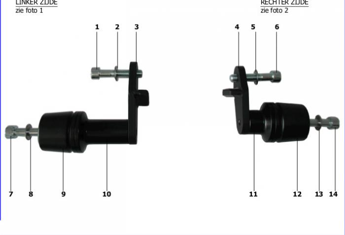 Mounting brackets: XJ6 / DIVERSION 09>