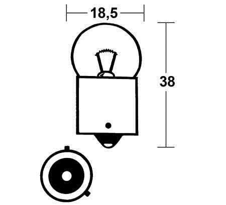 Lamp - 12V / 10W - BAU 15 S (209-080)