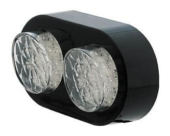 Feu arrière double universel - noir / diodes (255-800)