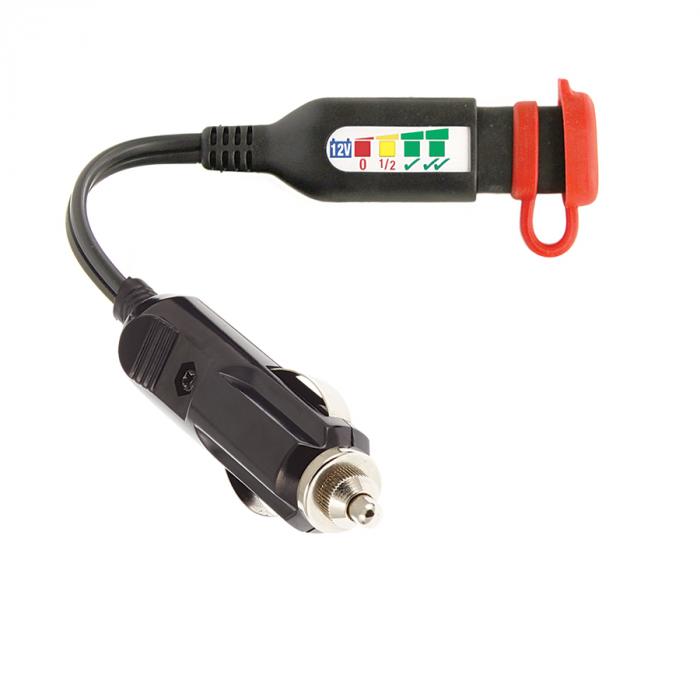 TM-O126 - State of charge monitor with car plug - AGM / GEL / STD