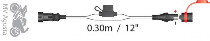 TM-O57 - SAE/MV 77 - conversie SAE output naar MV Agusta connector